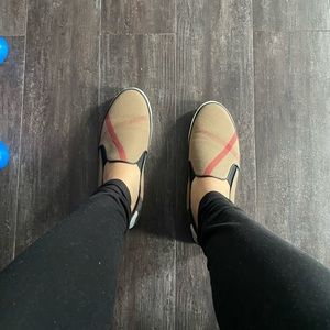Burberry slip ons